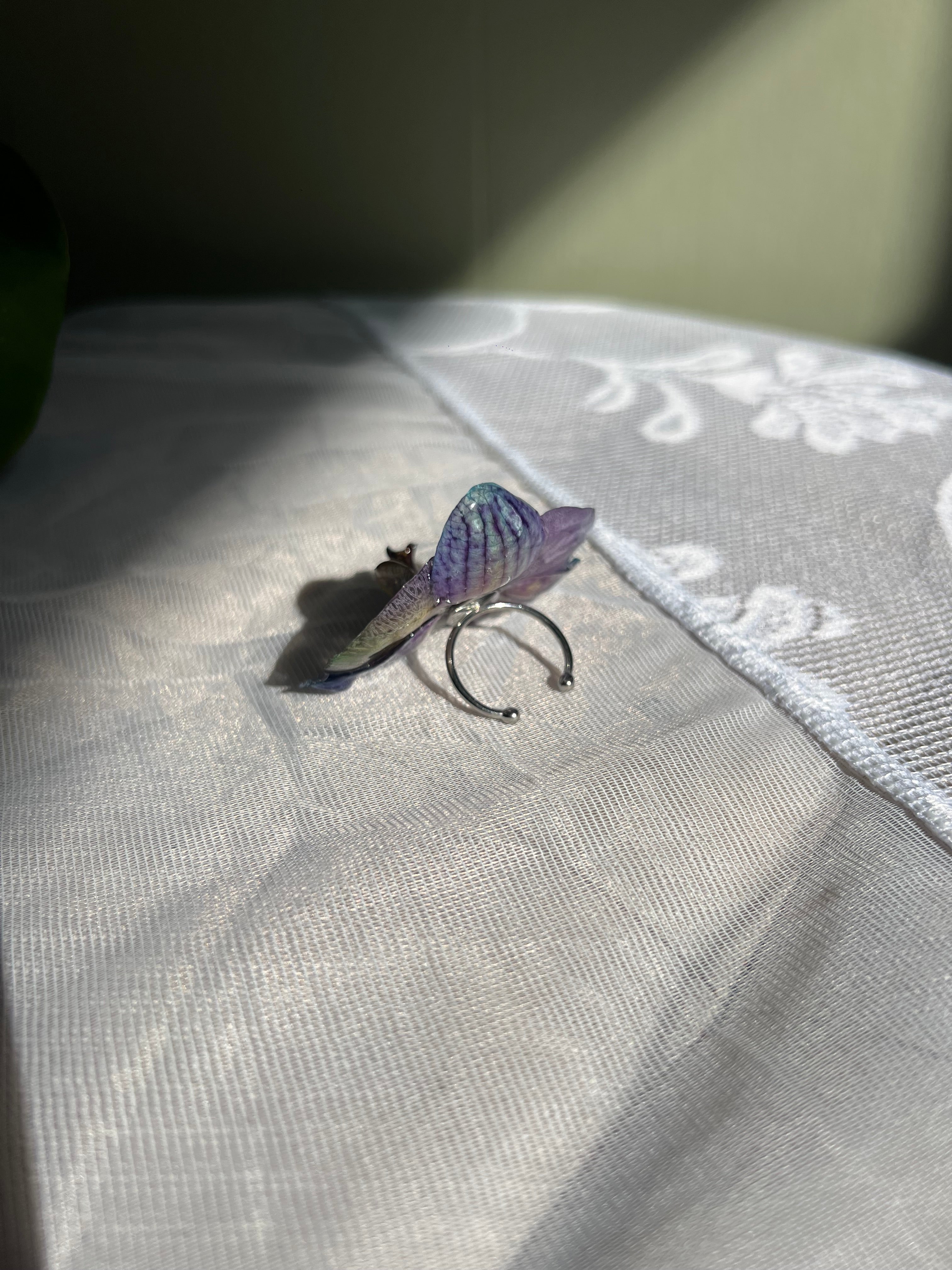 Large orchid Ring